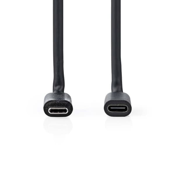 USB kaapeli | USB 3.2 Gen 1 | USB-C™ Uros | USB-C™ Naaras | 4K@60Hz | 5 Gbps | Niklattu | 2.00 m | Pyöreä | PVC | Musta | Laatikko