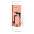 Miniatyrbilde 3 av 3: Strømkabel | Euro Hann | IEC-320-C7 | Vinklet | Vinklet Venstre | Nikkel belagt | 3.00 m | Rund | PVC | Sort | Boks