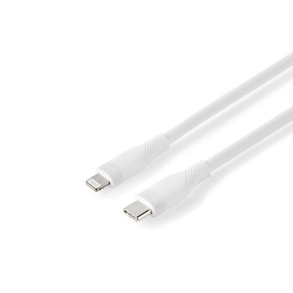 Lightning Kabel | USB 2.0 | Apple Lightning 8-Pinners | USB-C™ Hann | 480 Mbps | Nikkel belagt | 1.50 m | Rund | Silikon | Hvit | Boks