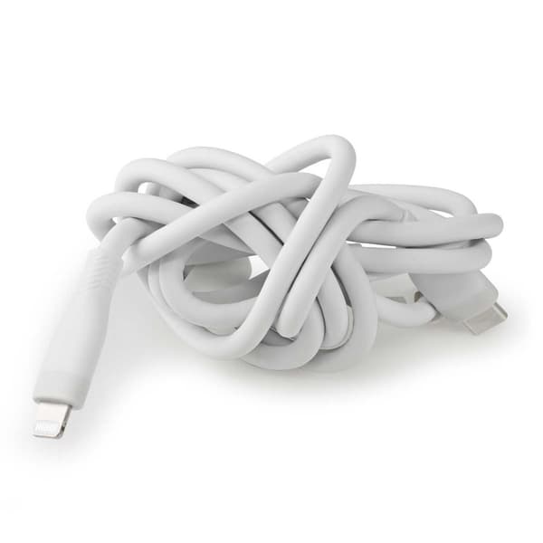 Lightning Kabel | USB 2.0 | Apple Lightning 8-Pinners | USB-C™ Hann | 480 Mbps | Nikkel belagt | 1.50 m | Rund | Silikon | Hvit | Boks