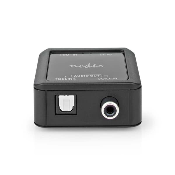 Digitaalinen Audiomuunnin | Yksisuuntainen | Tuloliitäntä: DC Virta / HDMI™ tulo | Lähtöliitäntä: 1x Coax Audio / 1x TosLink naaras | Automaattinen |