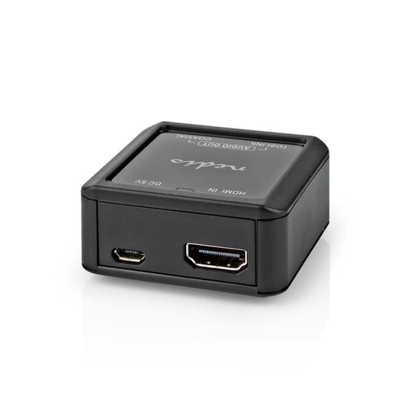 Digitaalinen Audiomuunnin | Yksisuuntainen | Tuloliitäntä: DC Virta / HDMI™ tulo | Lähtöliitäntä: 1x Coax Audio / 1x TosLink naaras | Automaattinen |