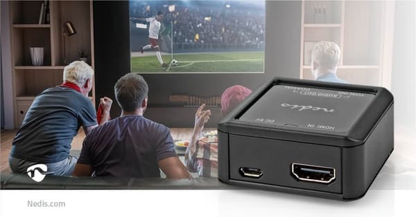 Digitaalinen Audiomuunnin | Yksisuuntainen | Tuloliitäntä: DC Virta / HDMI™ tulo | Lähtöliitäntä: 1x Coax Audio / 1x TosLink naaras | Automaattinen |