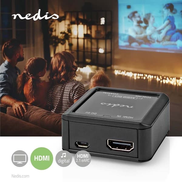 Digitaalinen Audiomuunnin | Yksisuuntainen | Tuloliitäntä: DC Virta / HDMI™ tulo | Lähtöliitäntä: 1x Coax Audio / 1x TosLink naaras | Automaattinen |