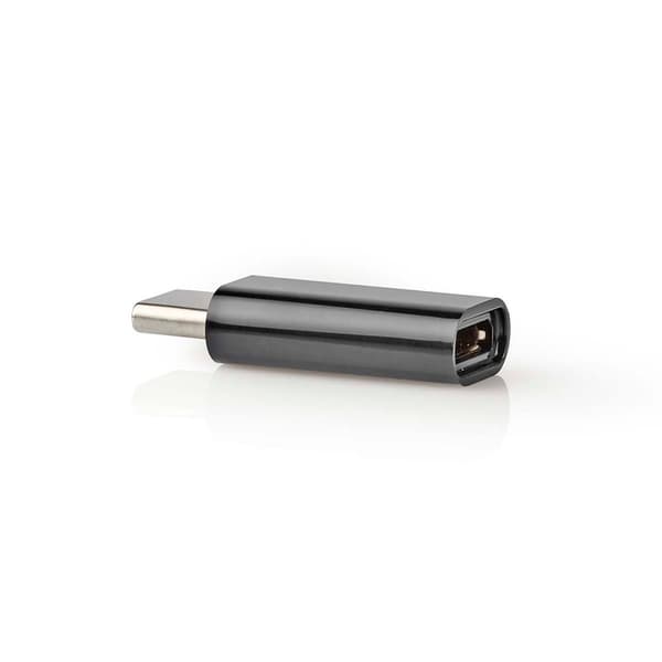 USB-C™ Adapter | USB 2.0 | USB-C™ Hane | USB Micro-B Hona | 480 Mbps | Rund | Guldplaterad | Antracit | Låda