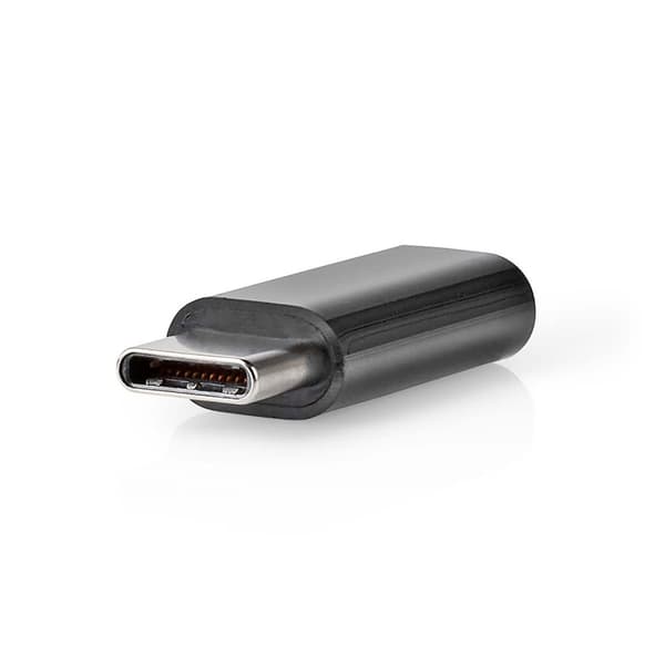 USB-C™ Adapter | USB 2.0 | USB-C™ Hane | USB Micro-B Hona | 480 Mbps | Rund | Guldplaterad | Antracit | Låda