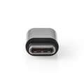 Miniatyrbild 2 av 7: USB-C™ Adapter | USB 2.0 | USB-C™ Hane | USB Micro-B Hona | 480 Mbps | Rund | Guldplaterad | Antracit | Låda