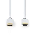 Pikkukuva 2 / 3: High Speed ​​HDMI ™ Kaapeli Ethernet | HDMI™ liitin | HDMI™ liitin | 4K@60Hz | ARC | 18 Gbps | 5.00 m | Pyöreä | PVC | Valkoinen | Laatikko