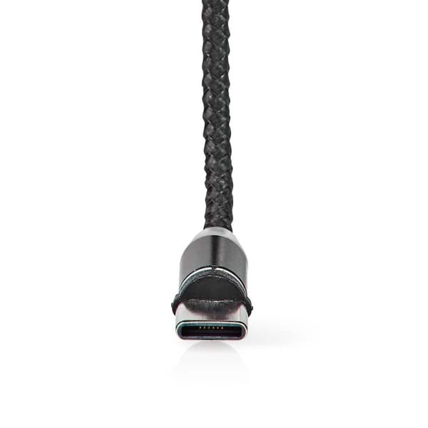 USB-kabel | USB 2.0 | USB-A Han | USB Micro-B Han / USB-C™ Hann | 10 W | No Data Transfer | Nikkel belagt | 2.00 m | Rund | Nylon | Sort | Boks