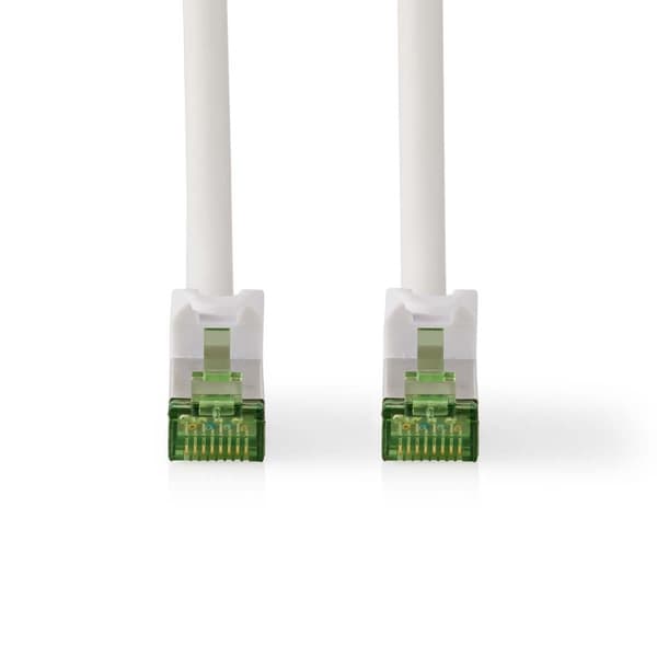 CAT7 nettverkskabel | S/FTP | RJ45 Han | RJ45 Han | 3.00 m | Snagless | Rund | LSZH | Hvit | Boks