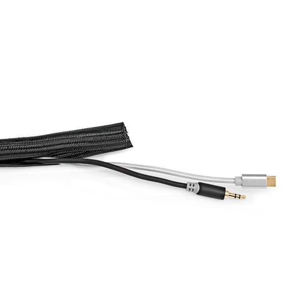 Kabel Management | Ærme | 1 stk. | Maksimal tykkelse på kabel: 15 mm | Nylon | Sort