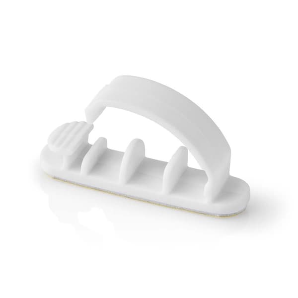 Johdotusjärjestelmä | Kaapeli Clip | Kiinni | 3 kpl | Paikkojen määrä: 3 Paikkaa | Suurin kaapelin paksuus: 7.5 mm | Polypropylene | Valkoinen