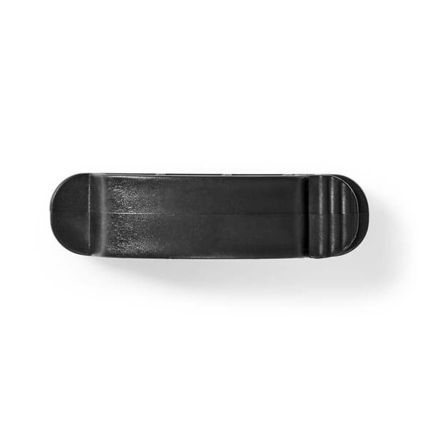 Kabel Management | Kabelklips | Låst | 3 stk. | Antal slots: 3 Pladser | Maksimal tykkelse på kabel: 7.5 mm | Polypropylene | Sort