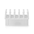 Miniatyrbilde 1 av 9: Kabel Ledelse | Kabelklips | Klikk og Go | 2 stk. | Antall plasser: 5 Spor | Maksimal kabeltykkelse: 7.1 mm | Polypropylene | Hvit