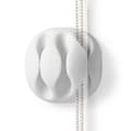 Miniatyrbillede 3 af 9: Kabel Management | Kabelklips | Klik og Go | 4 stk. | Antal slots: 3 Pladser | Maksimal tykkelse på kabel: 5.3 mm | TPE | Hvid