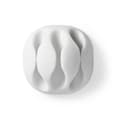 Miniatyrbillede 2 af 9: Kabel Management | Kabelklips | Klik og Go | 4 stk. | Antal slots: 3 Pladser | Maksimal tykkelse på kabel: 5.3 mm | TPE | Hvid