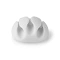 Miniatyrbillede 1 af 9: Kabel Management | Kabelklips | Klik og Go | 4 stk. | Antal slots: 3 Pladser | Maksimal tykkelse på kabel: 5.3 mm | TPE | Hvid