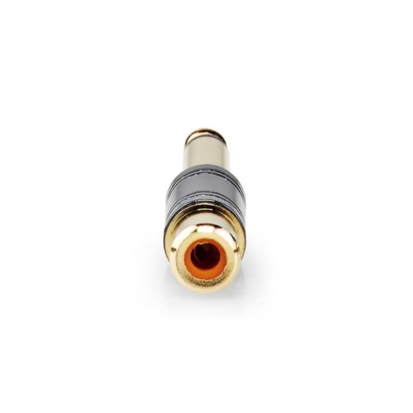 Mono Audio Adapter | 6.35 mm Han | RCA Hunn | Gull belagt | Rett | Metall | Metall | 1 stk. | Boks