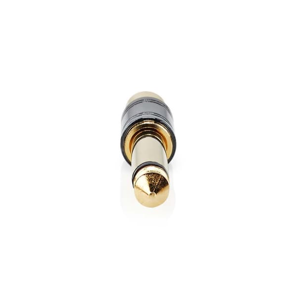 Mono Audio Adapter | 6.35 mm Han | RCA Hunn | Gull belagt | Rett | Metall | Metall | 1 stk. | Boks