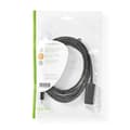 Miniatyrbilde 3 av 3: Mini Displayport-kabel | DisplayPort 1.4 | Mini DisplayPort Han | HDMI ™ -kontakt | 48 Gbps | Nikkel belagt | 2.00 m | Rund | PVC | Sort | Plastpose