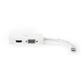 Miniatyrbild 3 av 8: Displayport-adapter | Mini DisplayPort Hane | DVI-D 24+1-Pin Hona / HDMI™ Hona / VGA hona 15p | 4K@60Hz | Nickelplaterad | Omkopplingsbar | 0.20 m | R