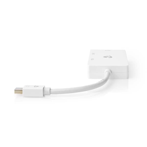 Displayport-adapter | Mini DisplayPort Hane | DVI-D 24+1-Pin Hona / HDMI™ Hona / VGA hona 15p | 4K@60Hz | Nickelplaterad | Omkopplingsbar | 0.20 m | R