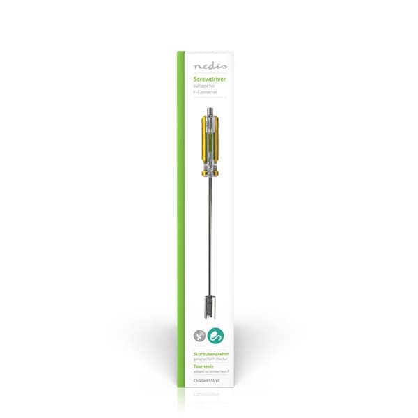 Antennekabelinstallationsværktøj | Screw Driver | Gennemsigtig / Gul | ABS