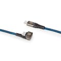 Miniatyrbild 4 av 8: USB-kabel | USB 2.0 | USB-C™ Hane | USB-C™ Hane | 480 Mbps | Guldplaterad | 2.00 m | Rund | Flätad / Nylon | Blå / Svart | Kartong med täckt fönster