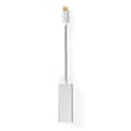 Miniatyrbild 1 av 6: USB-nätverkskort | USB 3.2 Gen 1 | 1 Gbps | USB-C™ Hane | RJ45 Hona | 0.20 m | Rund | Guldplaterad | Förtent Koppar | Silver | Kartong med täckt fönst