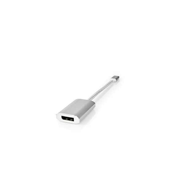 USB-C™ Adapter | USB 3.2 Gen 1 | USB-C™ Han | DisplayPort Hun / USB-C™ Hun | 4K@60Hz | Power delivery | 0.20 m | Runde | Guldplateret | Flettet / Nylo
