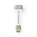 Miniatyrbillede 2 af 7: USB-C™ Adapter | USB 3.2 Gen 1 | USB-C™ Han | DisplayPort Hun / USB-C™ Hun | 4K@60Hz | Power delivery | 0.20 m | Runde | Guldplateret | Flettet / Nylo