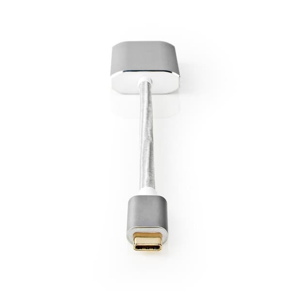 USB-C™ Adapter | USB 3.2 Gen 1 | USB-C™ Hann | Mini DisplayPort Hun | Power delivery | 0.20 m | Rund | Gull belagt | Flettet / Nylon | Sølv | Deksel V