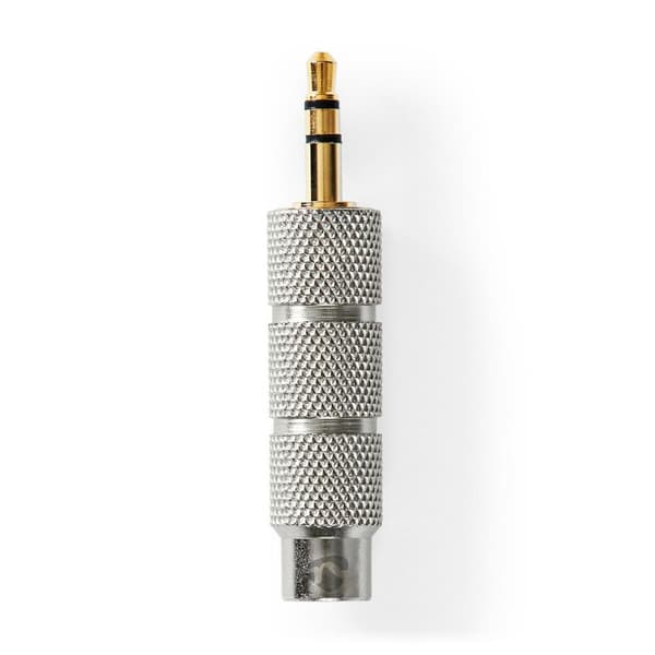Stereo Audio Adapter | 3.5 mm Han | 6.35 mm Hun | Gull belagt | Rett | Metall | Gull / Metall | 1 stk. | Deksel Vindusboks