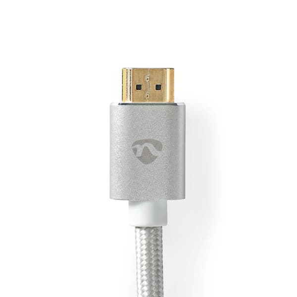 HDMI™ kabel | HDMI™ Stik | DVI-D 24 + 1-pin han | 2560x1600 | Guldplateret | 2.00 m | Lige | Flettet | Sølv | Cover Window Box