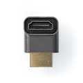 Miniatyrbild 6 av 9: HDMI™ Adapter | HDMI™ Hane / HDMI™ Kontakt | HDMI™ Hona / HDMI™ Utgång | Guldplaterad | Vinklat 270° | Aluminium | Grått Med Metall | 1 st. | Kartong