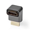 Miniatyrbild 1 av 9: HDMI™ Adapter | HDMI™ Hane / HDMI™ Kontakt | HDMI™ Hona / HDMI™ Utgång | Guldplaterad | Vinklat 270° | Aluminium | Grått Med Metall | 1 st. | Kartong