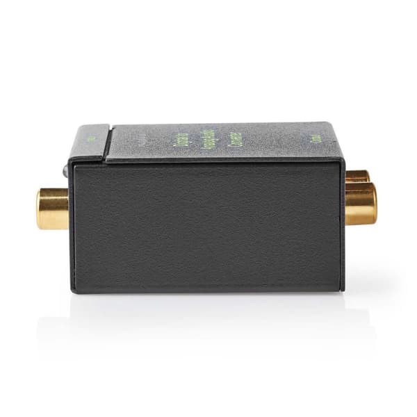 Digital Audio Converter | 1-veis | Koblingsinngang: 1x Digital RCA / 1x TosLink | Koblingsutgang: 1x (2x RCA) / 1x 3.5 mm | Automatisk | Integrert for