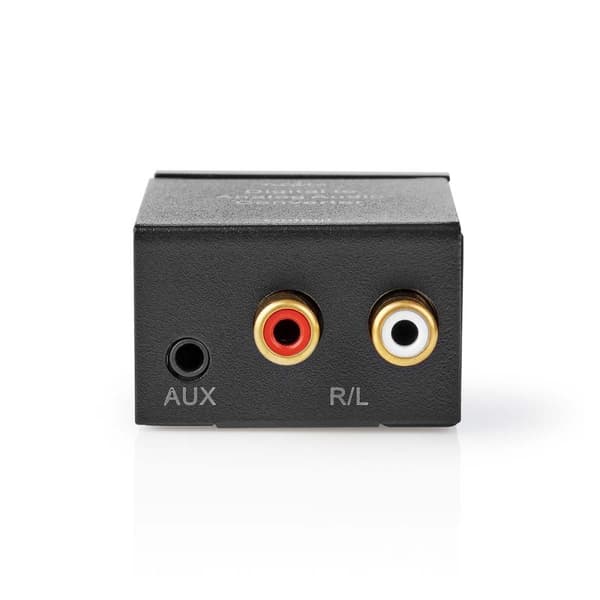 Digital Audio Converter | 1-veis | Koblingsinngang: 1x Digital RCA / 1x TosLink | Koblingsutgang: 1x (2x RCA) / 1x 3.5 mm | Automatisk | Integrert for