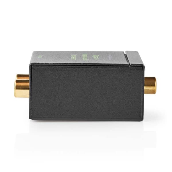 Digital Audio Converter | 1-veis | Koblingsinngang: 1x Digital RCA / 1x TosLink | Koblingsutgang: 1x (2x RCA) / 1x 3.5 mm | Automatisk | Integrert for