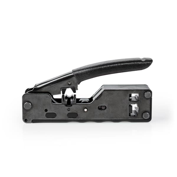 Crimp Tang | CAT5 / CAT5e / CAT6 / CAT6a / CAT7 / RJ12 / RJ45 | Klipper / Plier | ABS / Stål | Sort