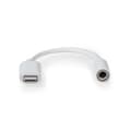 Miniatyrbillede 2 af 5: Lightning Adapter | Apple Lightning 8-pin | 3.5 mm Hunstik | Nikkelplateret | 0.10 m | Runde | PVC