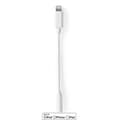 Miniatyrbillede 1 af 5: Lightning Adapter | Apple Lightning 8-pin | 3.5 mm Hunstik | Nikkelplateret | 0.10 m | Runde | PVC