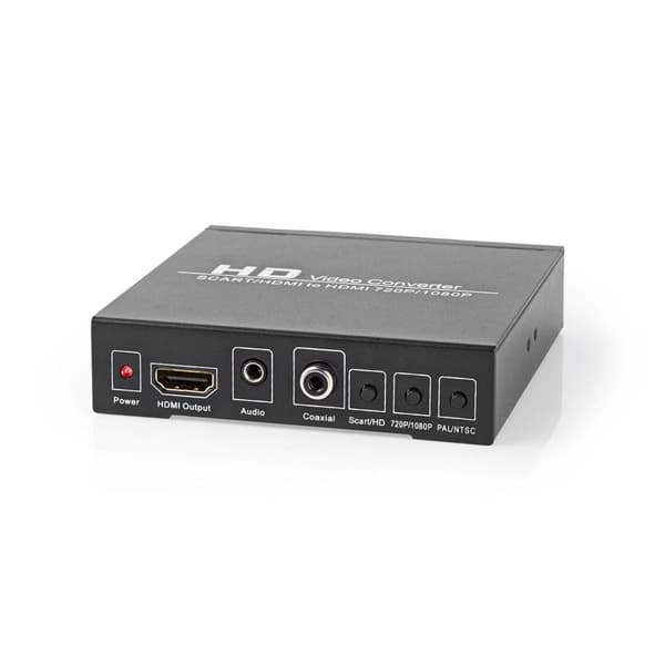 HDMI ™ Converter | SCART Hunn | HDMI™ Utgang / 1x 3,5 mm lydutgang / 1x digital lyd | 1-veis | 1080p | 1.65 Gbps | Aluminium | Antrasitt