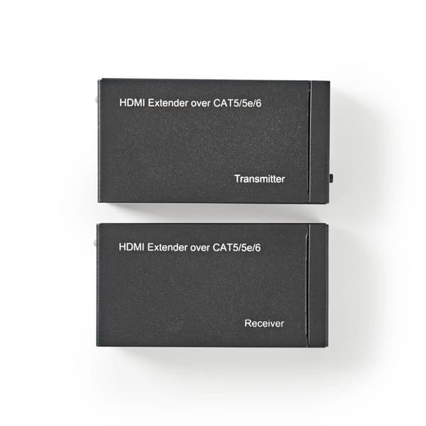 HDMI ™ Extender | Over Cat6 | Opp til 60.0 m | 1080p | 1.65 Gbps | Metall | Antrasitt