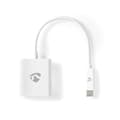 Miniatyrbillede 1 af 4: USB-C™ Adapter | USB 3.2 Gen 1 | USB-C™ Han | VGA Hun | 1080p | 5 Gbps | 0.20 m | Runde | Nikkelplateret | PVC | Hvid | Plastikpose