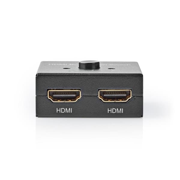 HDMI ™ Switch | 3-Port port(s) | 1x HDMI™ Ingång / 2x HDMI™ Ingång | 1x HDMI™ utgång / 2x HDMI™ utgång | 4K@60Hz | 6 Gbps | Metall | Antracit