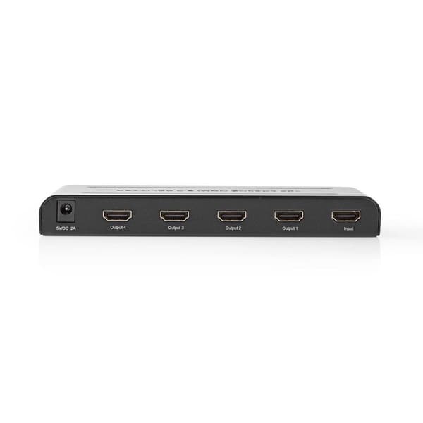 HDMI ™ Splitter | 4-Port port(s) | HDMI ™ -inngang | 4x HDMI™ Utgang | 4K@60Hz | 18 Gbps | Metall | Antrasitt