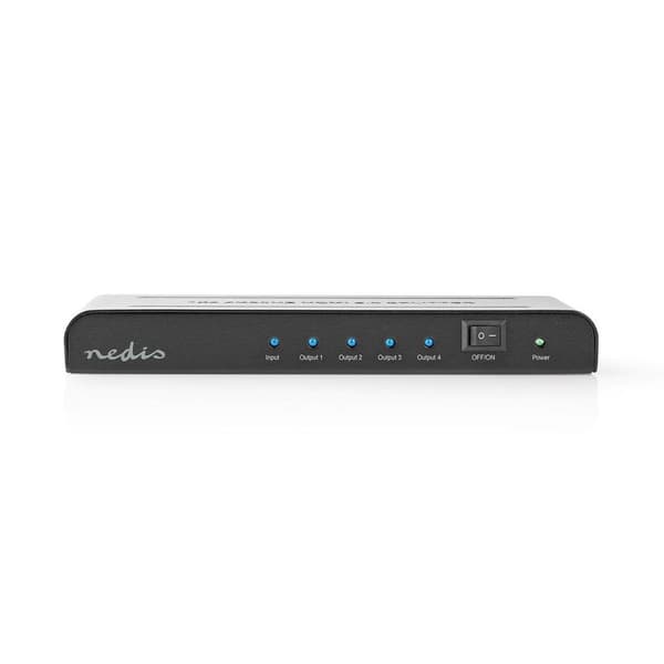 HDMI ™ Splitter | 4-Port port(s) | HDMI ™ -inngang | 4x HDMI™ Utgang | 4K@60Hz | 18 Gbps | Metall | Antrasitt