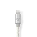 Miniatyrbilde 6 av 7: Lightning Kabel | USB 2.0 | Apple Lightning 8-Pinners | USB-C™ Hann | 480 Mbps | Gull belagt | 2.00 m | Rund | Flettet / Nylon | Aluminium | Deksel Vi