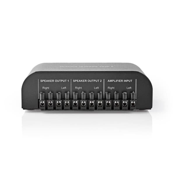 Högtalar kontrollboxen | 2-Port port(s) | Terminalskruvar | Högtalarimpedans: 4-16 Ohm | Maxlast per Kanal: 150 W | Aluminium | Svart